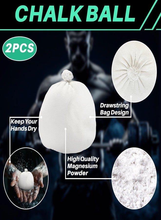 RAINFLOW 2PCS Chalk Ball - Climbing Chalk Gymnastics Magnesium Lifting for Gym, Gymnastics, Grip, Climbing, Weightlifting (2PCS Chalk Ball) - Image 2